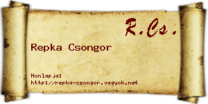 Repka Csongor névjegykártya